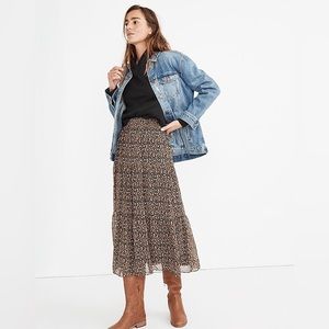 **SHOP CLOSING - MAKE ME AN OFFER** MADEWELL FLORAL TEIRED SKIRT